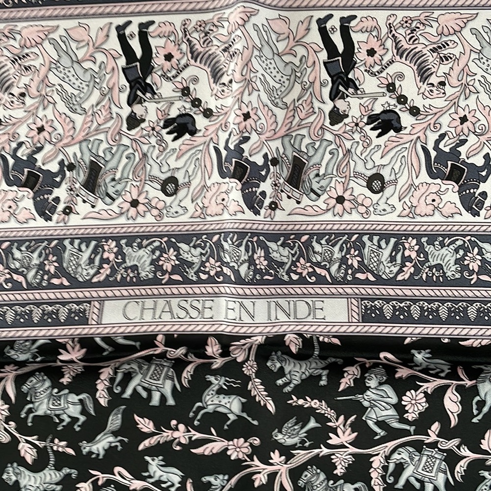 Hermes Chasse en Inde Silk scarf. Authentic. - Picture 5 of 7